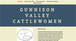 Desktop Screenshot of gunnisonvalleycattlewomen.org